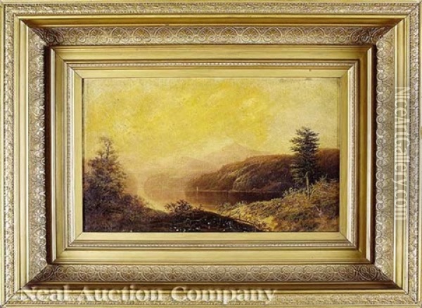 In The Willows, Lake George Oil Painting - Charles H. Chapin