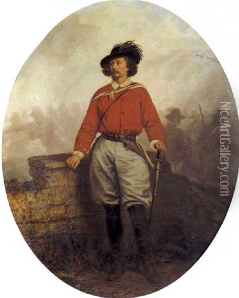 Ritratto Di Garibaldino Oil Painting - Jules Van Imschoot