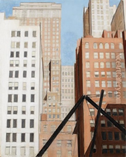 New-york Oil Painting - Bernard Boutet De Monvel