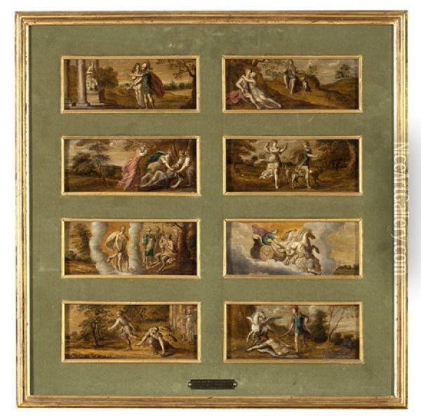 Conjunto De Escenas Mitologicas Oil Painting - Abraham van Diepenbeeck