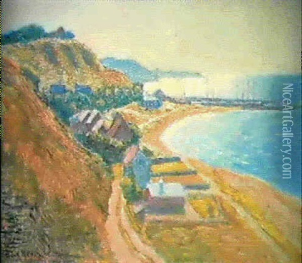 Le Petit Port Oil Painting - Dick Beer