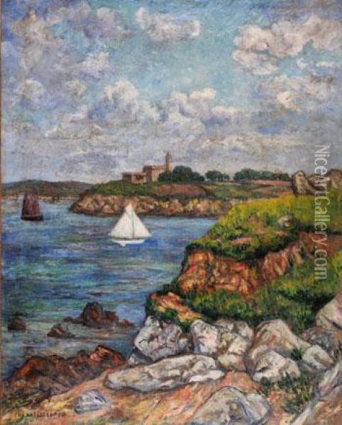 Voile Blanche A L'entree De L'estuaire oil painting reproduction by ...