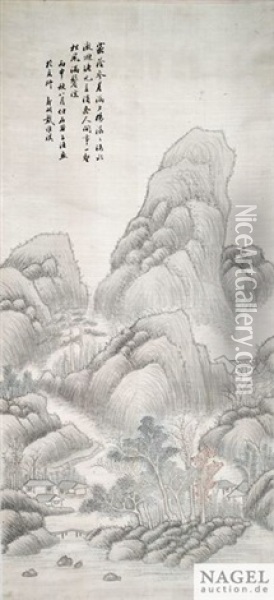 Literatenlandschaft Oil Painting -  Dai Weiqi