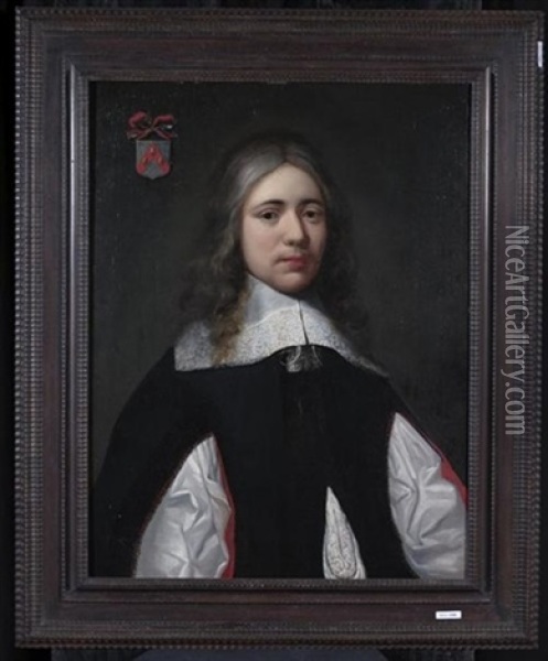 Portrait Eines Jungen Mannes Oil Painting - Jan Albertsz Rootius