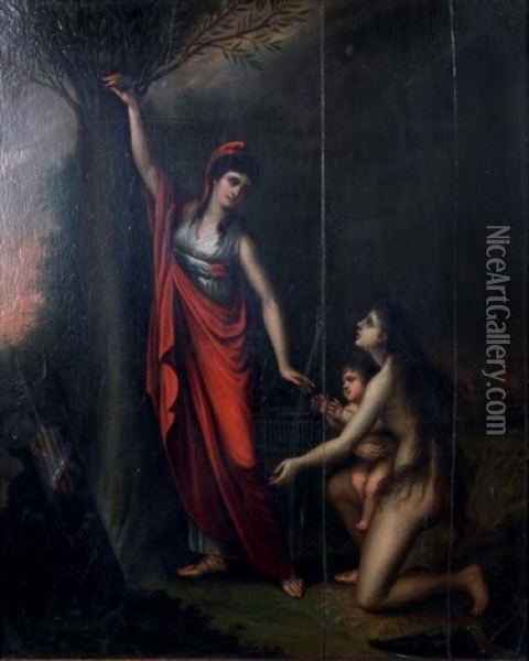 Allegorie De La Republique Oil Painting - Marianna (Kuerzinger) Kunz