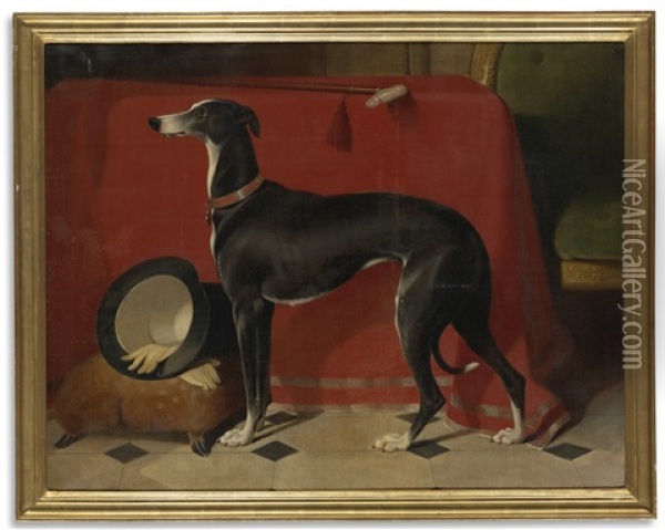 The Greyhound Eos Oil Painting - Sir Edwin Henry Landseer