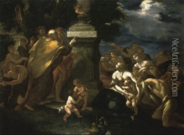 A Pagan Sacrifice Oil Painting -  Parmigianino (Michele da Parma)