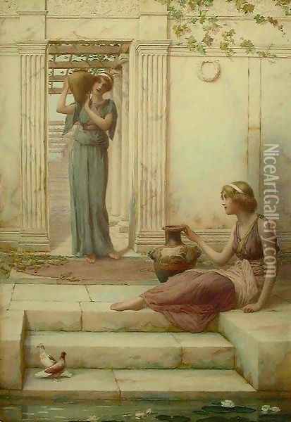 The Water Carriers Oil Painting - Henry Ryland