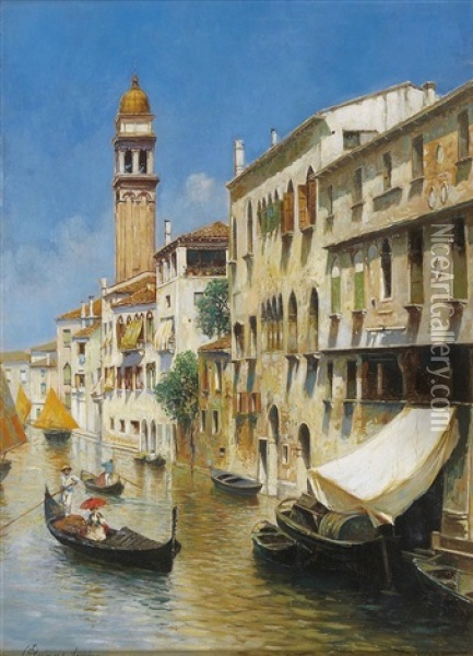 San Giorgio Dei Greci, Venice Oil Painting - Rubens Santoro