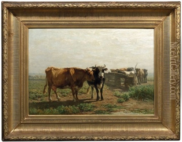 Kuhherde Auf Einer Sommerlichen Weide Oil Painting - Johannes Hubertus Leonardus de Haas