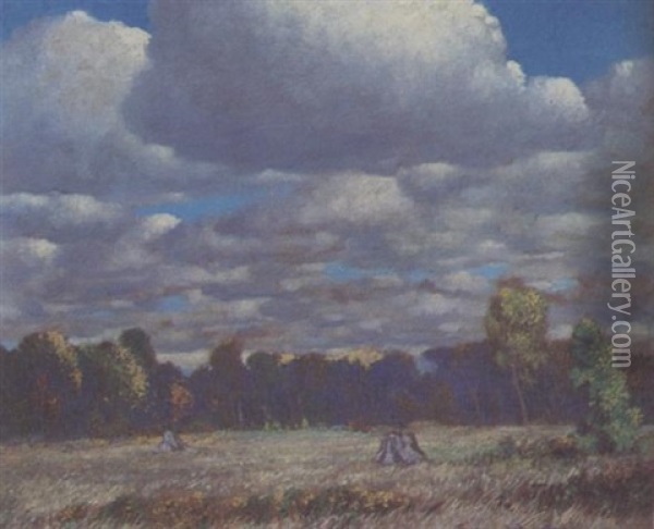 Silver Skies Oil Painting - Francis Hans Johnston