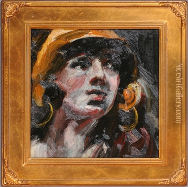 Vamp No.53, The Gypsy Oil Painting - Merton Clivette