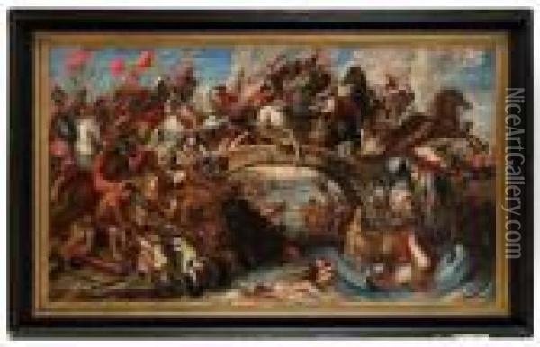 Amazonernas Kamp Oil Painting - Peter Paul Rubens