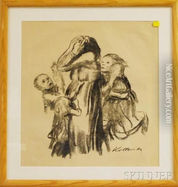 Killed In Action Oil Painting - Kathe Kollwitz