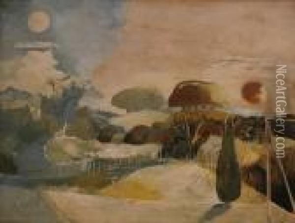 Landscape Of The Vernal Equinox Oil Painting - Paul Nash