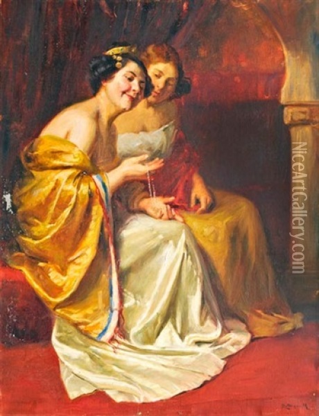 Az Ajandek Oil Painting - Mozart Rottmann