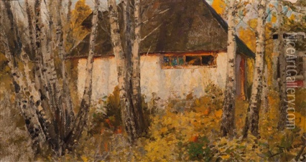 Datsja Oil Painting - Vasili Dimitrievich Polenov