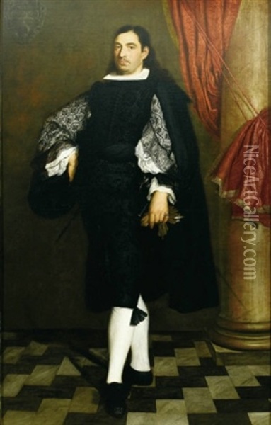 Portrait Of A Nobleman Oil Painting - Bartolome Esteban Murillo