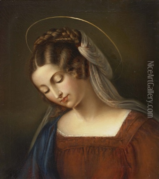 Madonna Oil Painting - Maria (Anna Maria) Ellenrieder