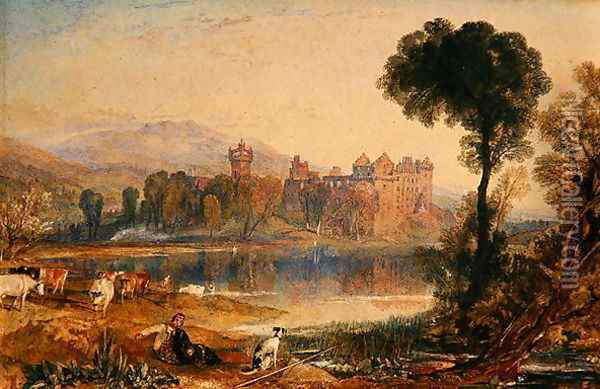 Linlithgow Palace, 1821 Oil Painting - Joseph Mallord William Turner