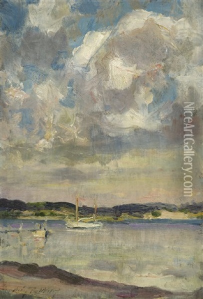 Clouds - Peconic Bay Oil Painting - Irving Ramsey Wiles