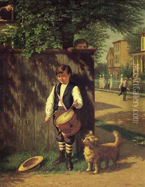 Little Drummer Boy Oil Painting - Samuel S. Carr