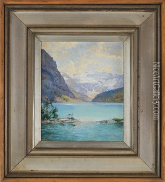 Lake Louise Oil Painting - Walter Launt Palmer