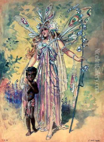 Titania, costume design for 