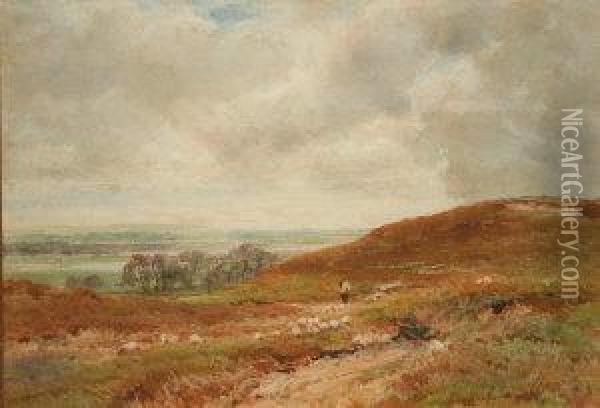 Near Christchurch, Hampshire Oil Painting - Claude Hayes