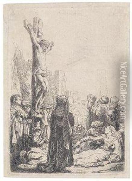 Crucifixion Oil Painting - Rembrandt Van Rijn