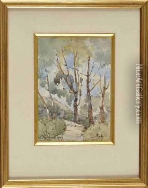 Chemin Dans Les Bois Oil Painting - Henri-Joseph Harpignies