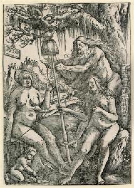 The Three Fates: Lachesis, Atropos And Clotho Oil Painting - Hans Baldung Grien