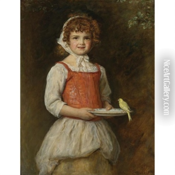 Merry Oil Painting - John Everett Millais