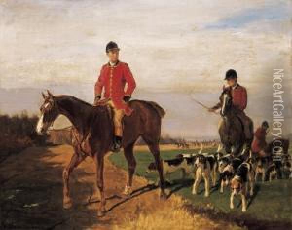 Fox-hunting Oil Painting - Wilhelm Richter