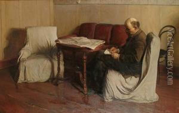 Lenin In Smolny Oil Painting - Isaak Israilevich Brodsky