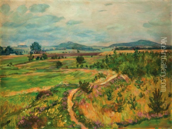 Letni Krajina Oil Painting - Frantisek Kavan