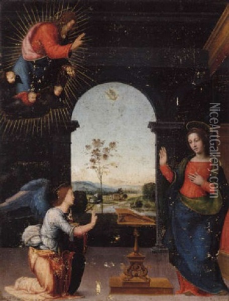 The Annunciation Oil Painting -  Fra Bartolommeo