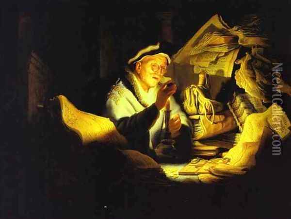 Parable of the Rich Man Oil Painting - Rembrandt Van Rijn