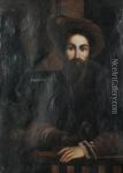 Portrait Of A Nobleman Oil Painting - Girolamo Francesco Maria Mazzola (Parmigianino)