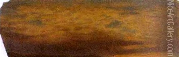 Clouds Over A Thin Horizon Oil Painting - Charles Wimar