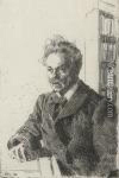 August Strindberg Oil Painting - Anders Zorn