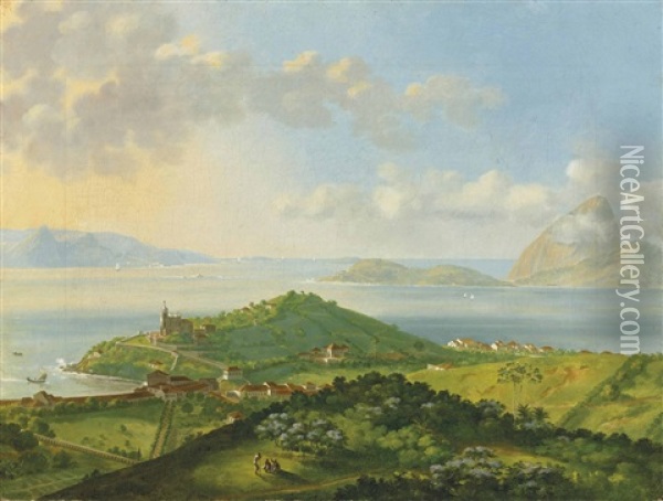 La Barre De Rio De Janeiro Oil Painting - Felix Emile Taunay