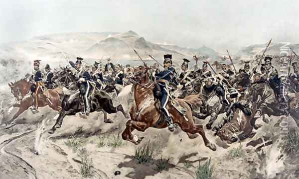 The Charge of the Light Brigade, 1895 Oil Painting - Richard Caton Woodville