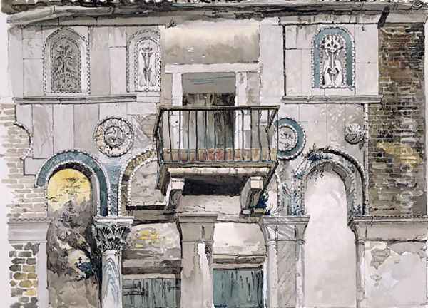 Fondaco dei Turchi, Venice Oil Painting - John Ruskin