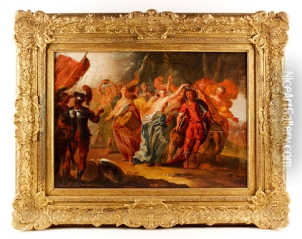 The Triumph Of David Oil Painting - Erasmus Quellinus II