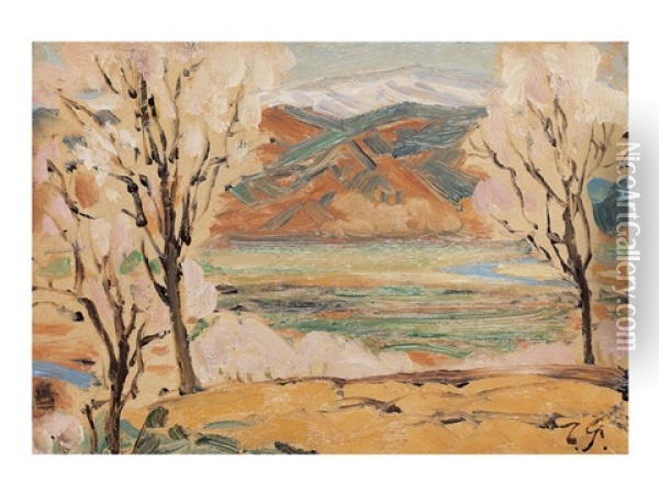 Landscape Oil Painting - Fujishima Takeji
