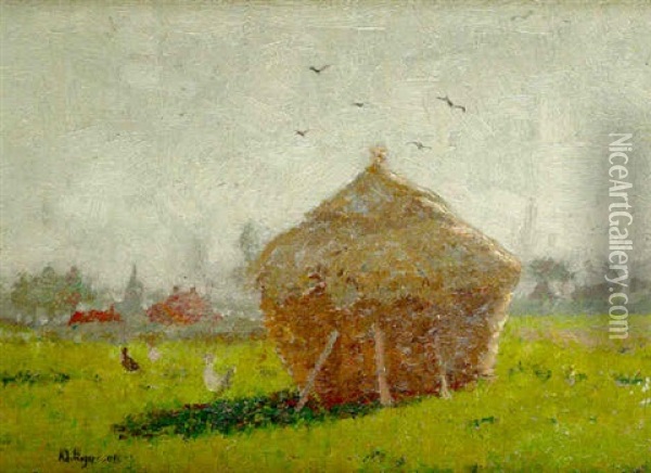 La Meule Oil Painting - Adriaan Josef Heymans