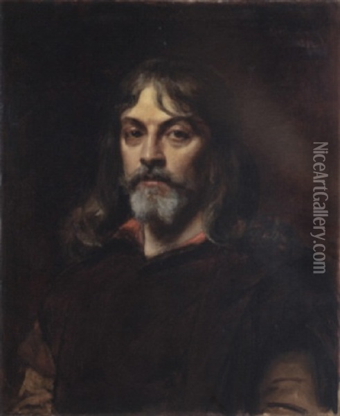 Portrait De L'acteur Mounet-sully Oil Painting -  Carolus-Duran
