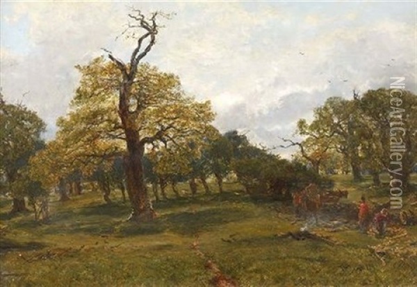 Cadzow Forest, Early Summer Oil Painting - Alexander Fraser the Younger