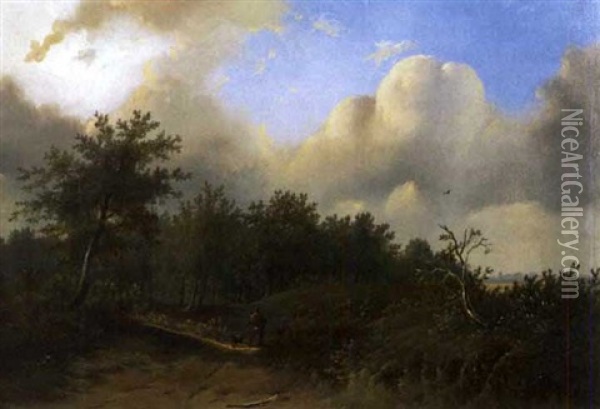 Landschaft Oil Painting - Franciscus Antonius de Haan